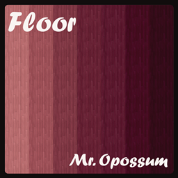 Mr.Opossum purple pink pinstripe floor