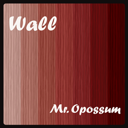 Mr.Opossum pomegranate pinstripe walls
