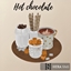 Hot chocolate marshmallow tray logo