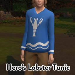 Hero's Lobster Tunic - Island Living mesh edit logo
