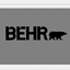 Behr Gray Wall Colors With White Trim logo