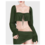 Long Sleeves Tied Loose Top