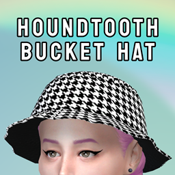 bucket hat with houndtooth pattern  (8 VARIATIONS) logo