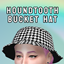 bucket hat with houndtooth pattern  (8 VARIATIONS) logo