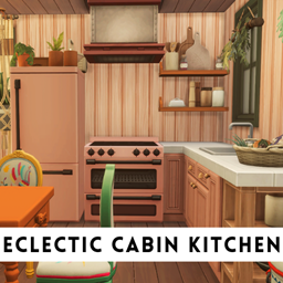 Eclectic Cabin Kitchen