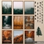 Autumn forest wall prints logo
