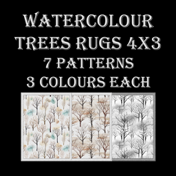 Watercolour Trees - 4X3 Rug - The Sims 4 Build / Buy - CurseForge
