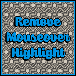 Remove Mouseover Highlight logo