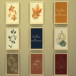 Minimalist Fall Paintings