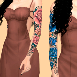 Arm Sleeve Tattoos Rose Vines  More Colors logo