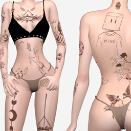 Tattoos Floating Beauty More Colors project image