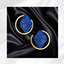 Blue Circle Earrings logo