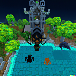 Immersive mob smashing logo