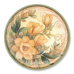Watercolor Round Dance Rug #11 Samtuse963 logo