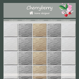 embossed wave wall tile project image