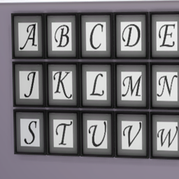 Letter Paintings - The Sims 4 Build / Buy - CurseForge