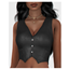 Button Leather Vest logo