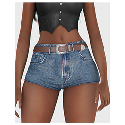 Montana Low Waist Jeans Shorts