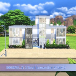 Modern Family House, 2 bd for 4 sims, NoCC logo