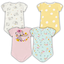 Infant Pink Fox Onesie logo