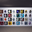 Football Team Helmet Flags logo