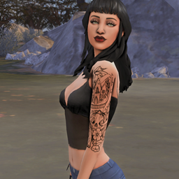 Spoopy half sleeve tattoo logo