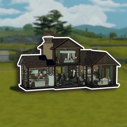 Wooden dollhouse