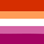 Lesbians do a capitalism logo