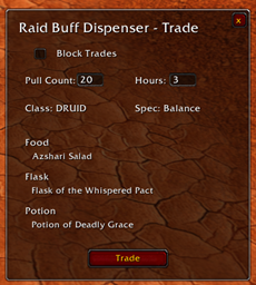 Raid Buff Dispenser