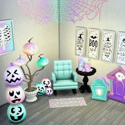 Halloween in Pastels decor pack - Gallery - The Sims 4 Build / Buy ...