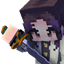 Shinobu katana from anime Demon slayer logo