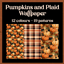 Pumpkins and Plaid Wallpaper logo