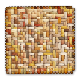 HQ Woven Rounded Square Dance Rug #4 Samtuse963 logo