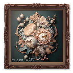 Classic Still Life Painting #5 Samtuse963