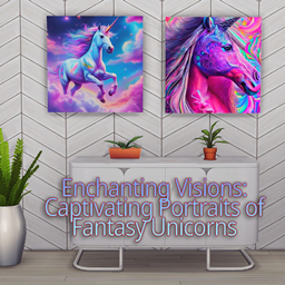 Enchanting Visions:  Portraits of Fantasy Unicorns logo