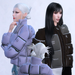 KEYBOARD PUFFER JACKET logo
