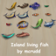 Island living fish logo