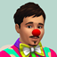 Clown nose logo