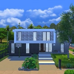 suburban modern home