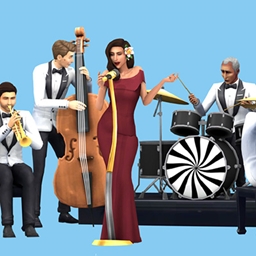 Bar+restaurant deco sims logo