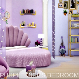 Purple Girl's Bedroom