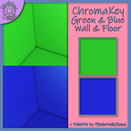 [PxC] ChromaKey Green & Blue Wall & Floor