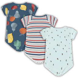 Infant Striped Veggie Onesie project image