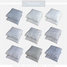 Sims4Luxury - The Hamptons - Cushions decor