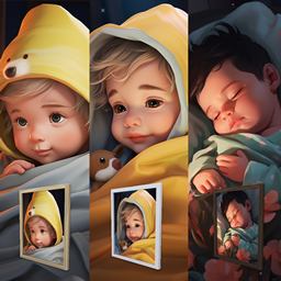 Baby Boy Wall Art (3 pics x 4 frames) project image