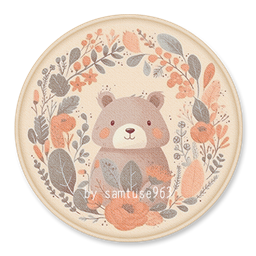 HQ Kids Round Dance Rug #3 Samtuse963