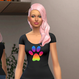 Colorful Sideswept Hair logo