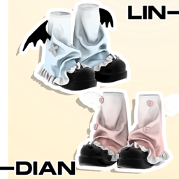 LIN-DIAN_Angel & Demon（Halloween）Shoe Set