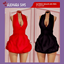 Halterneck Backless Mini Dress (Plain) logo