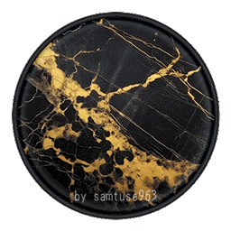 HQ Gold Marble Round Dance Rug #2 Samtuse963 logo